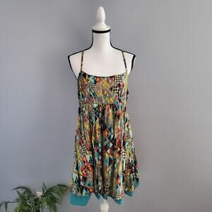 American Rag Cie Spaghetti Strap Graphic Dress XL